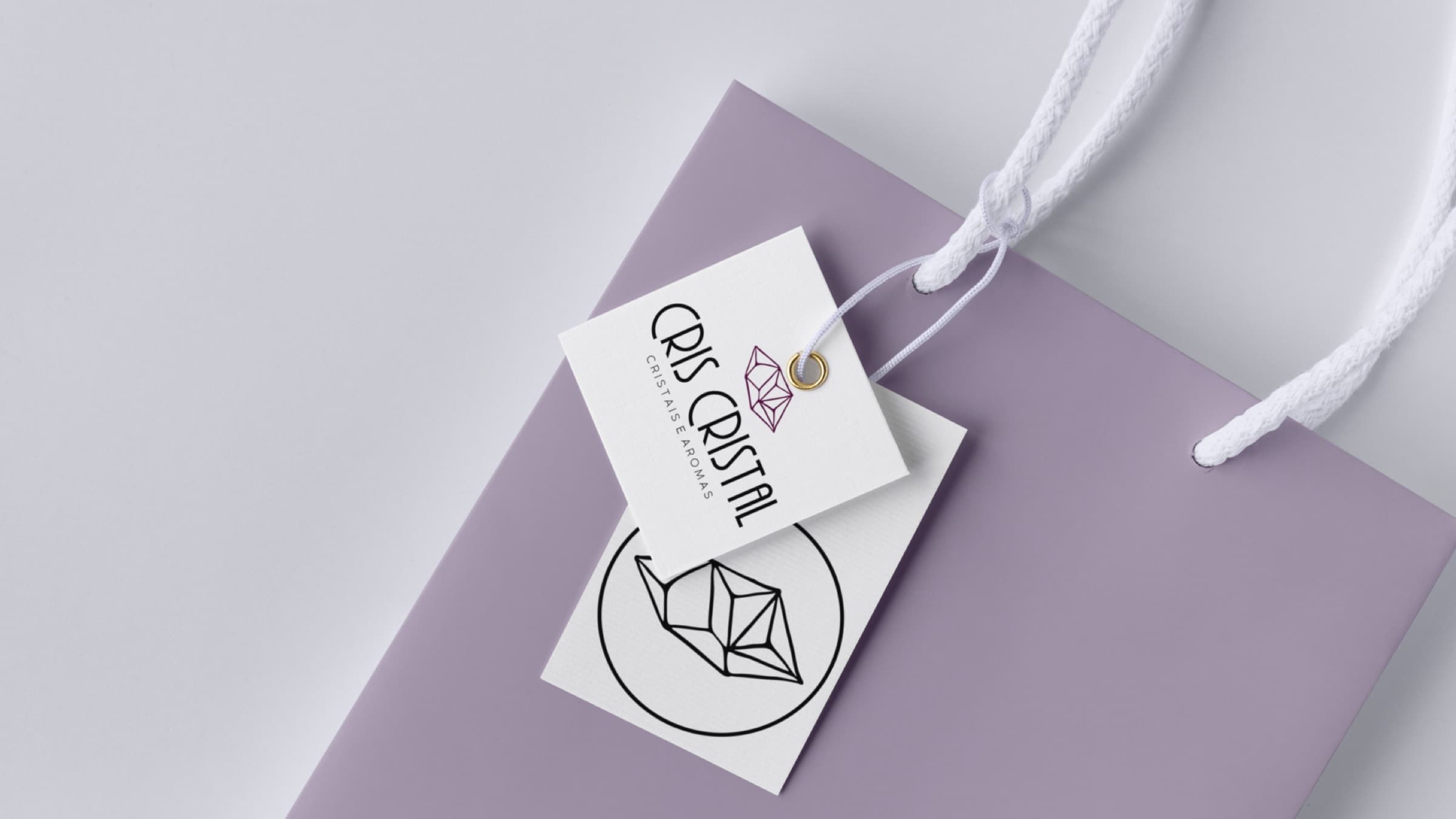 Papelaria e etiquetas da Cris Cristal