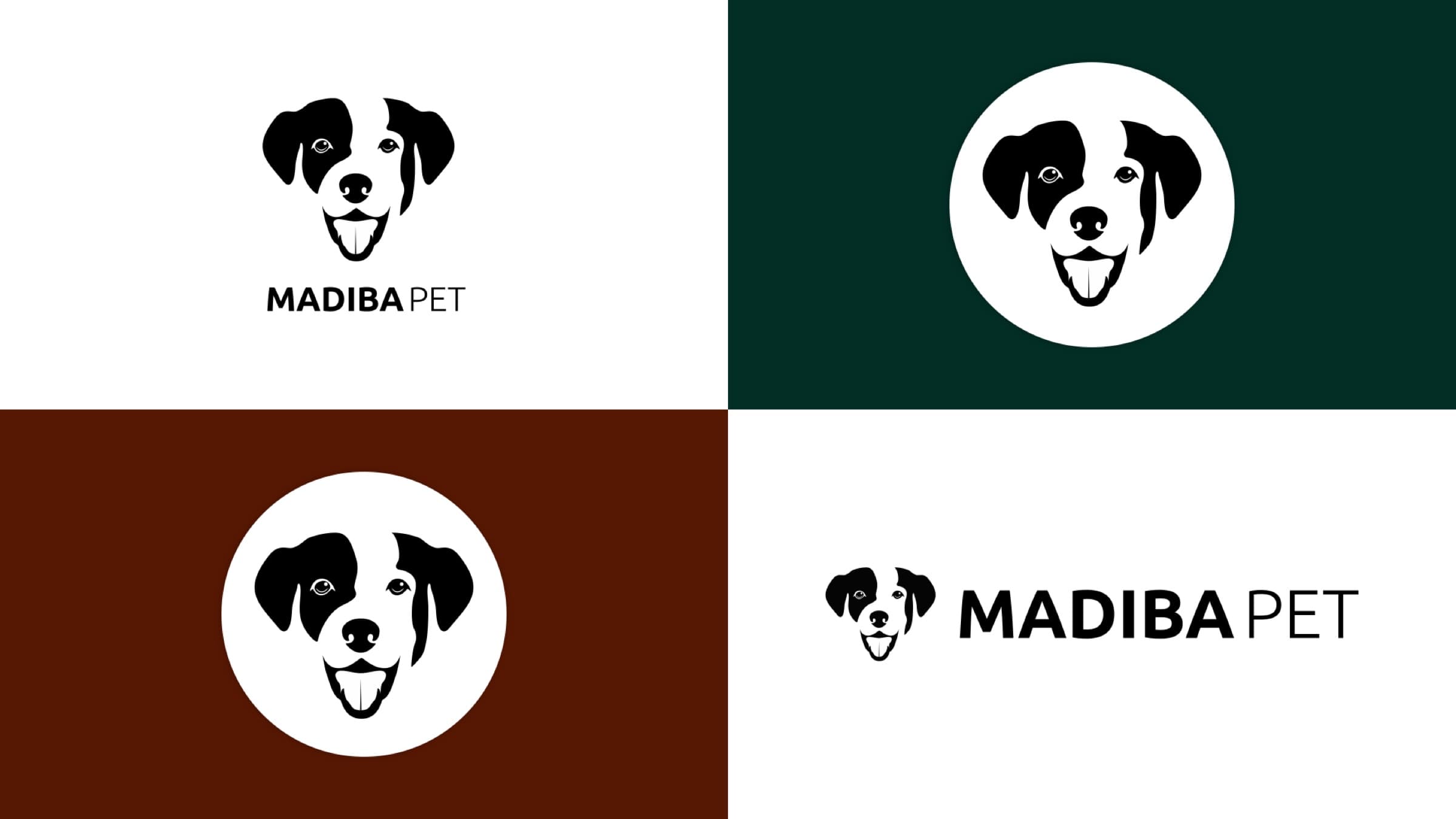 Versões do logo da MadibaPet